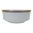 Schüssel Goldrand 20 cm Bareuther Waldsassen geriffelt Blauband Weiß gebraucht - gut