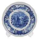Untertasse 15,8 cm Grindley Staffordshire Blau Scenes After Constable gebraucht - gut