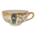 Teetasse 0,15 L Japan China Asiatisches Porzellan Geisha Perlmutt gebraucht - gut