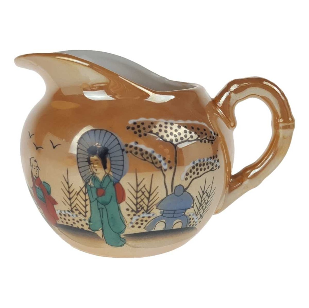 [458168482] Milchkännchen 0,2 L Japan China Asiatisches Porzellan Geisha Perlmutt gebraucht - gut