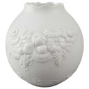 Vase mit Signatur 11,5 cm AK Kaiser Porzellan Weiß M.Frey gebraucht - gut