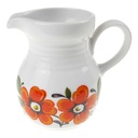 Milchkännchen 0,2 L Winterling Kirchenlamitz Blumendekor Orange Grün Schwarz Blumen gebraucht - akzeptabel