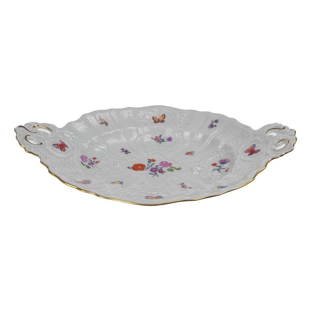 [458168598] Zierschale Schale Volkstedt Porzellan GDR 1762 oval