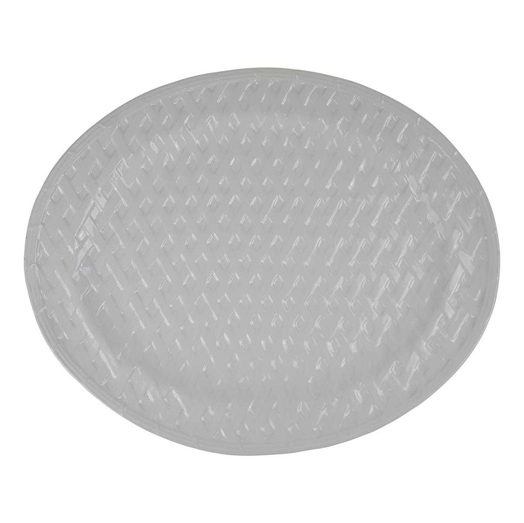 [458168607] Servierplatte groß 47,5x39,2 cm Weiß gebraucht - gut