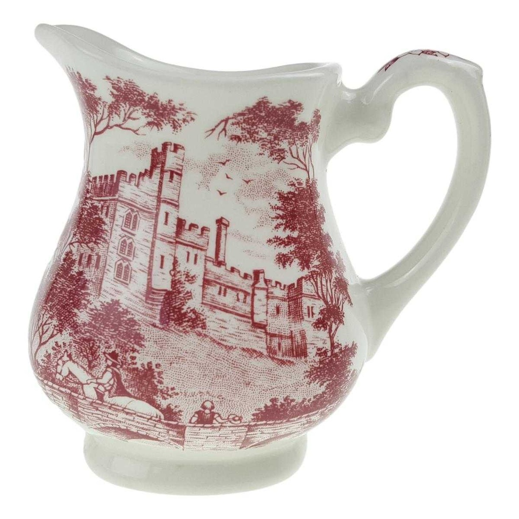 Milchkännchen 0,2 L J & G Meakin England Haddon Hall Rot Historismus gebraucht - gut