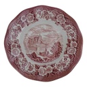Speiseteller 22,2 cm Unicorn Tableware Scottish Lochs Rot gebraucht - sehr gut