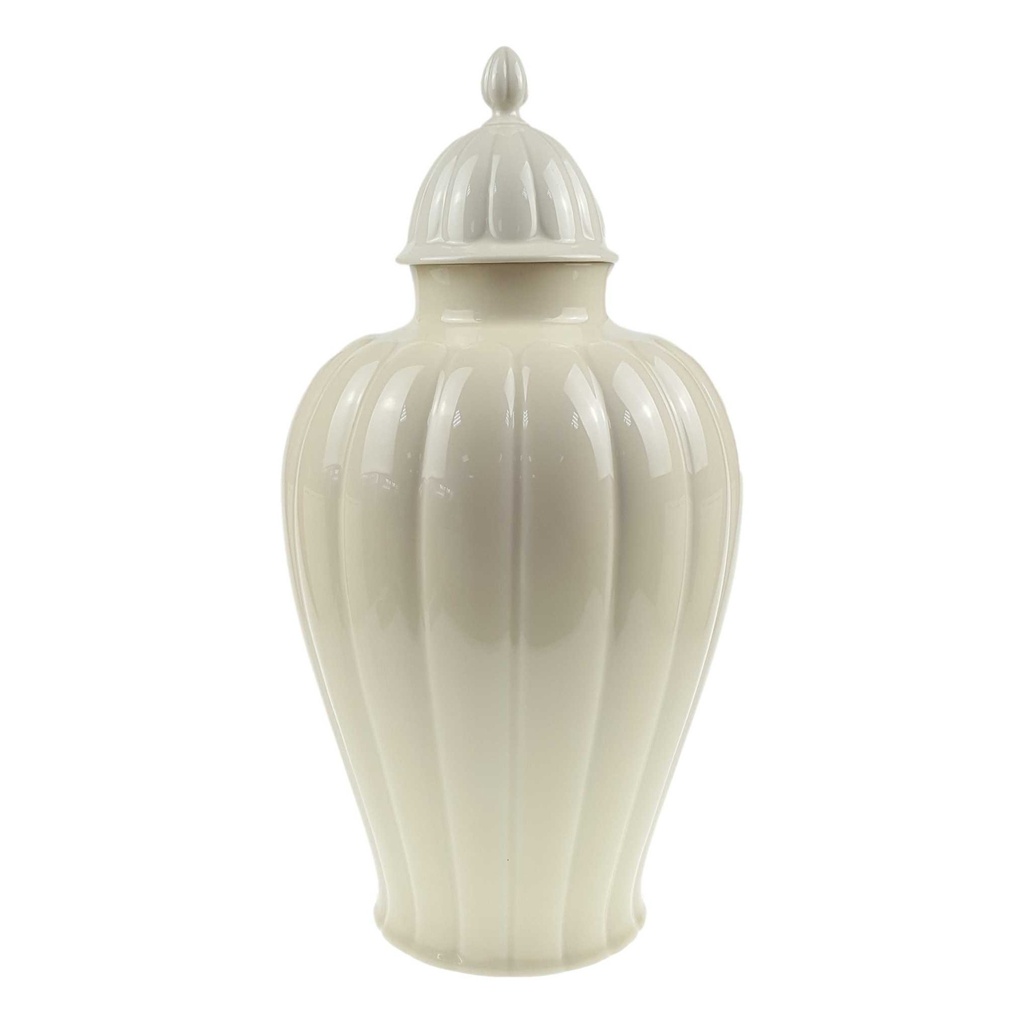 Deckelvase 46 cm Thomas Porzellan Elfenbein Beige gebraucht - sehr gut