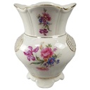 Vase Blumenvase Golddekor 16 cm Schaller Elfenbein Beige gebraucht - gut