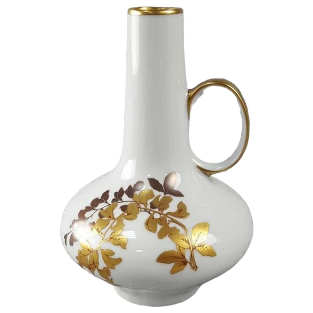 Blumenvase Henkelvase Golddekor 18 cm Jaeger & Co gebraucht - sehr gut