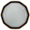 Speiseteller Essteller Goldrand 24 cm Winterling Marktleuthen Kobaltrand mit eckig gebraucht - gut