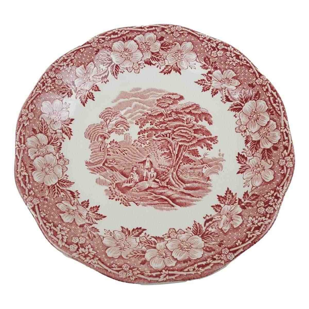 [458168922-2] Suppenteller 16 cm Enoch Wedgwood Woodland Rot
