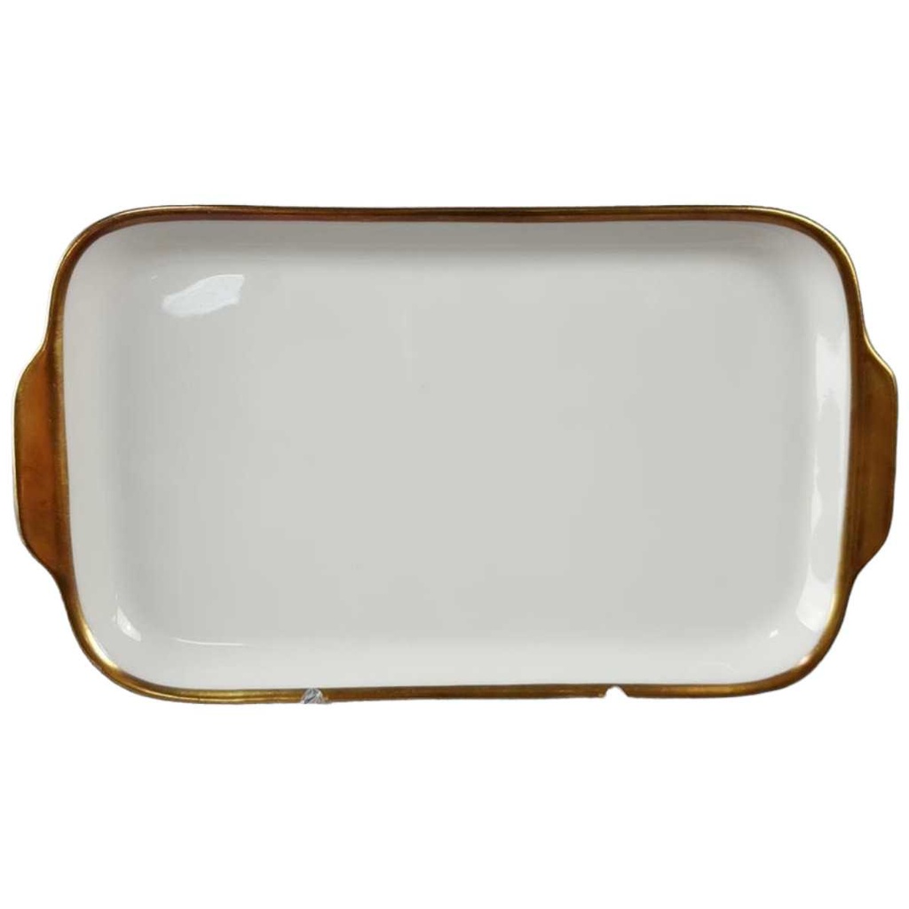 [45816895] Tablett für Milch und Zucker Goldrand Edelstein Bavaria 7540