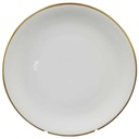Kuchenteller Dessertteller Frühstücksteller Goldrand 19,5 cm KPM Krister 0201 Weiß gebraucht - sehr gut