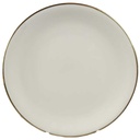 Kuchenteller Goldrand 19,5 cm KPM Krister 0217 Elfenbein Beige gebraucht - sehr gut