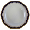 Suppenteller Goldrand 22 cm Winterling Marktleuthen Kobaltrand mit eckig gebraucht - gut