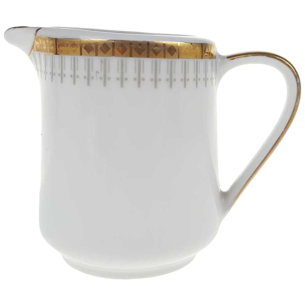 [458169007] Milchkännchen Goldrand 0,2 L Winterling Kirchenlamitz weiß mit gebraucht - gut
