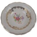 Schale klein Schwarzenhammer Blumendekor Goldrand Golddekor
