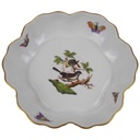 Schälchen klein Goldrand 14 cm Herend Ungarn Rothschild Vogeldekor gebraucht - gut