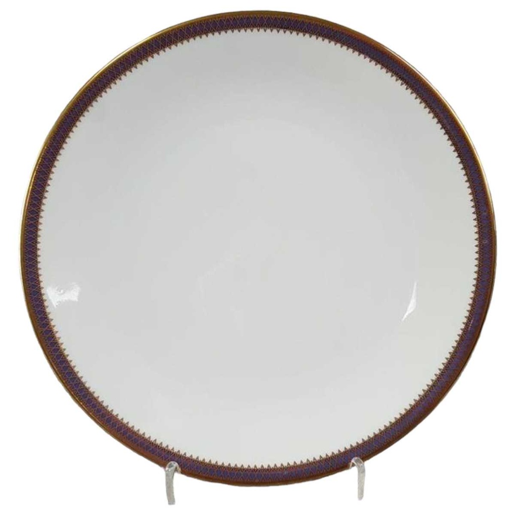 [45816908] Kuchenteller Dessertteller 20 cm Jaeger & Co Magenta Gold Rand gebraucht - gut