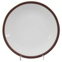 Kuchenteller Dessertteller 20 cm Jaeger & Co Magenta Gold Rand gebraucht - gut