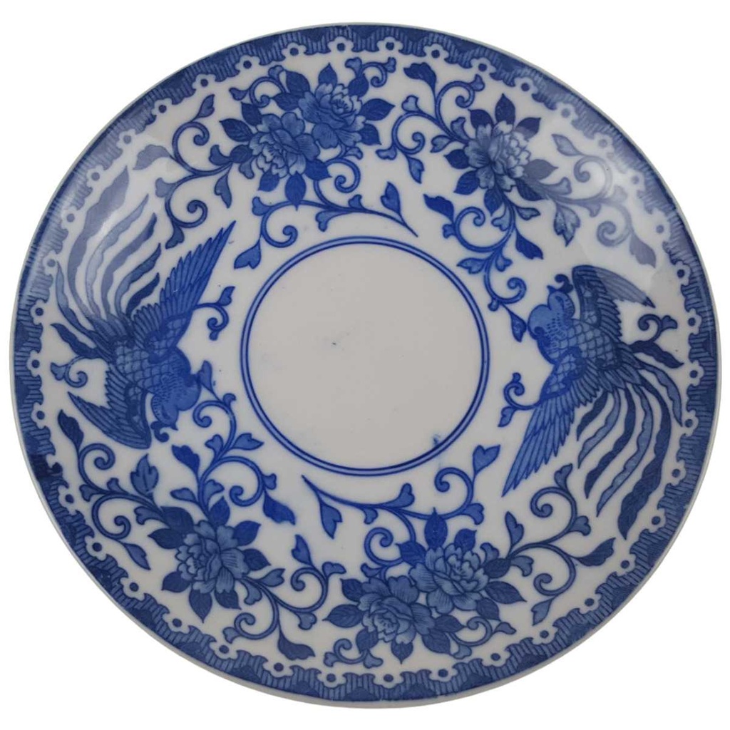 [458169083] Untertasse 14 cm Noritake Japan Howo blau
