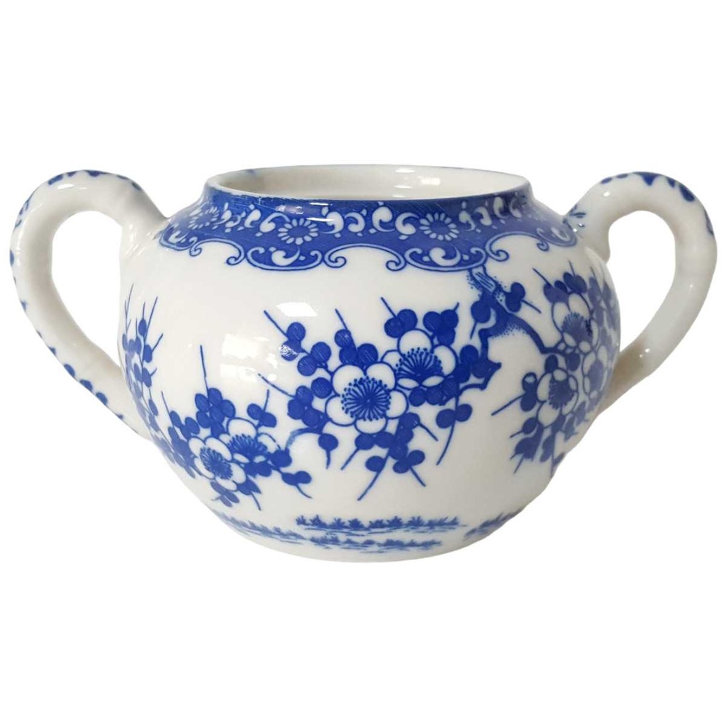[458169087] Zuckerdose ohne Deckel 0,3 L Japan China Kirschblüte Blau gebraucht - akzeptabel