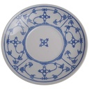 Untertasse für Tee 14 cm Jaeger & Co Indisch Blau Strohblume gebraucht - gut