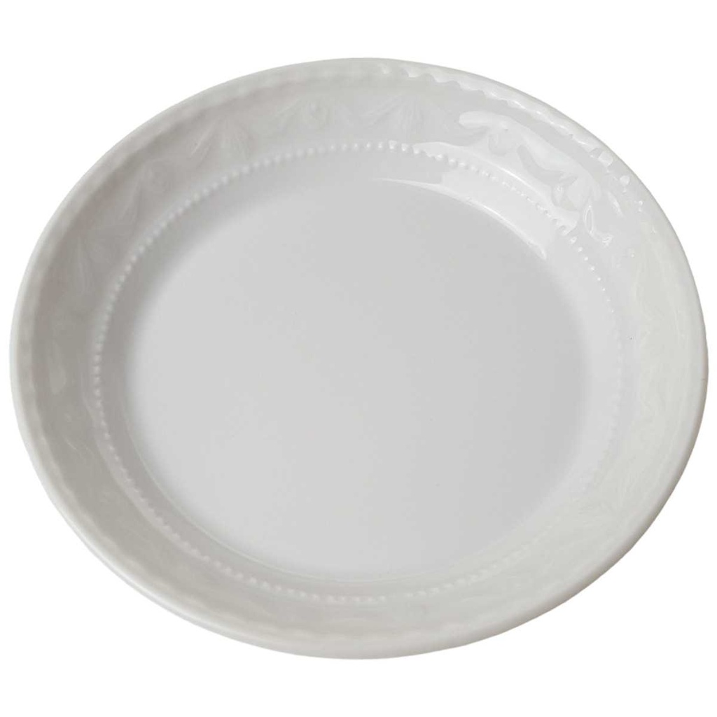 Butterplättchen 9,2 cm KPM Berlin Kurland Relief weiß I. Wahl gebraucht - sehr gut