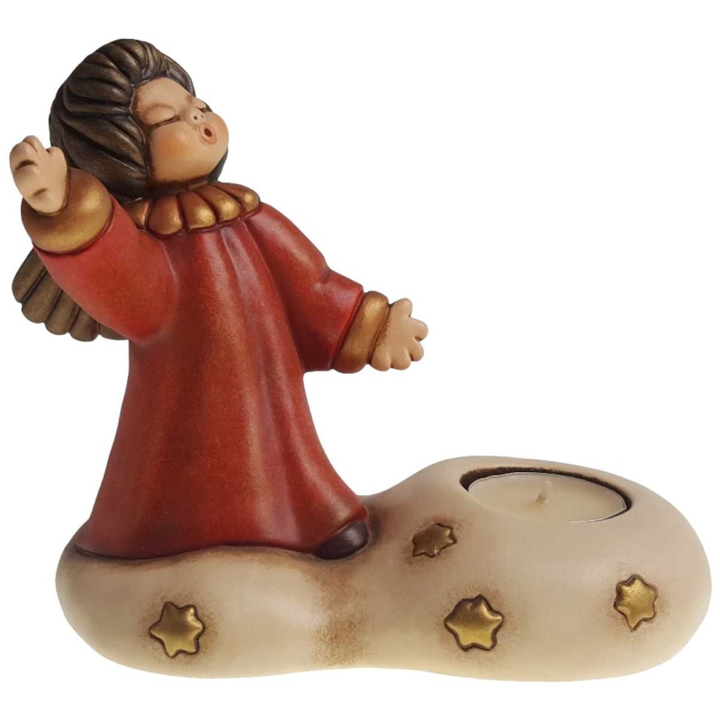 [458169147] Figur Skulptur Kerzenhalter Thun Engel auf Wolke