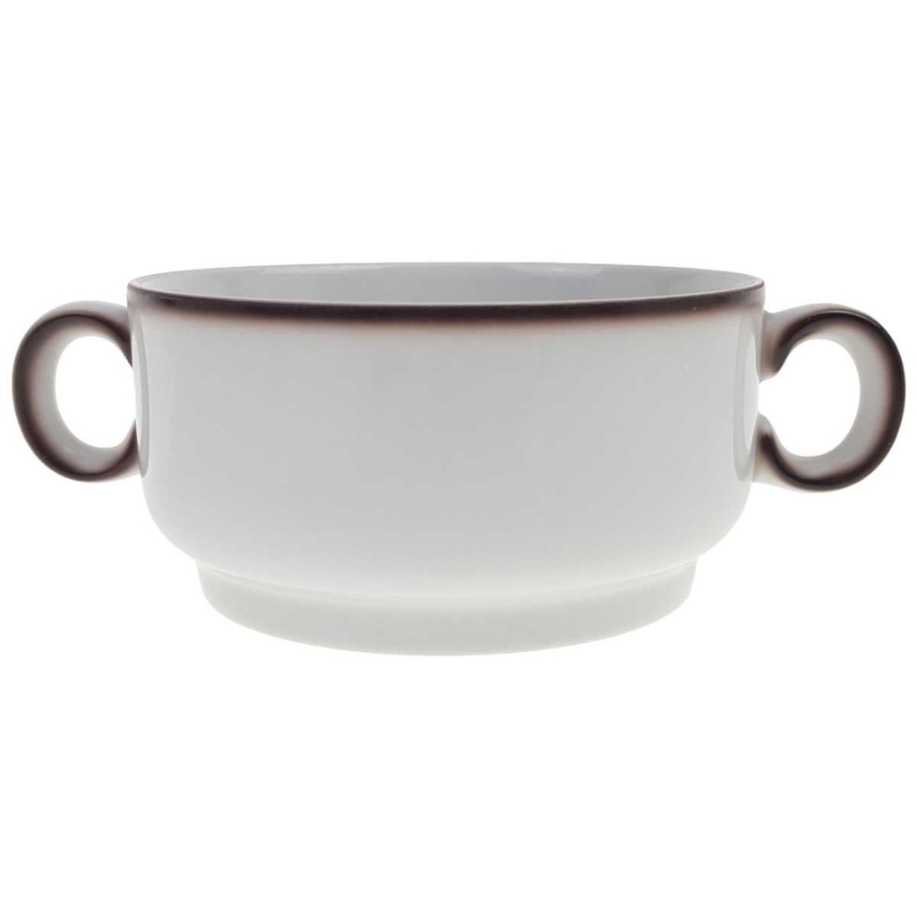 [458169151] Suppentasse Suppenbecher Thomas Porzellan Scandic Shadow braun gebraucht - gut