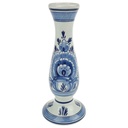 Vase handgemalt 21 cm Delfts Blauw Blumendekor Blumen gebraucht - gut