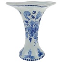 Tischvase klein 10 cm Delfts Blumendekor Blumen gebraucht - gut