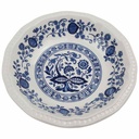 Schale klein 12,9 cm Kensington Staffordshire Ironstone Zwiebelmuster Blau gebraucht - gut