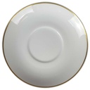Untertasse für Mokka Goldrand 12,5 cm Bauscher Schildkröten Motiv Goldmotiv gebraucht - neuwertig