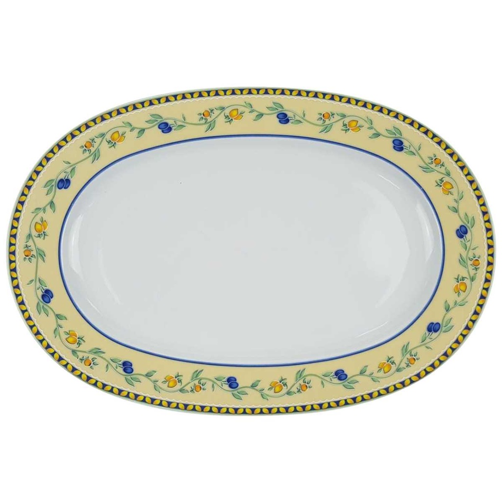 [458169248] Servierplatte 31,8x22 cm Tirschenreuth Lemon Olive 2000 Edition gebraucht - gut