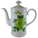 Kaffeekanne Kanne 1,25 L Mitterteich Form 100 grüne Blume gebraucht - sehr gut