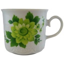 Kaffeetasse Tasse Mitterteich Form 100 grüne Blume gebraucht - sehr gut