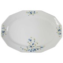 Fleischplatte 36x25,5 cm Winterling Schwarzenbach Vergissmeinnicht gebraucht - gut