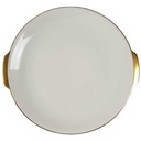 Kuchenplatte Goldrand KPM Krister 0202 Elfenbein Beige gebraucht - sehr gut