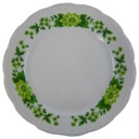 Kuchenteller Dessertteller Frühstücksteller 19,8 cm Mitterteich Form 100 grüne Blume gebraucht - sehr gut