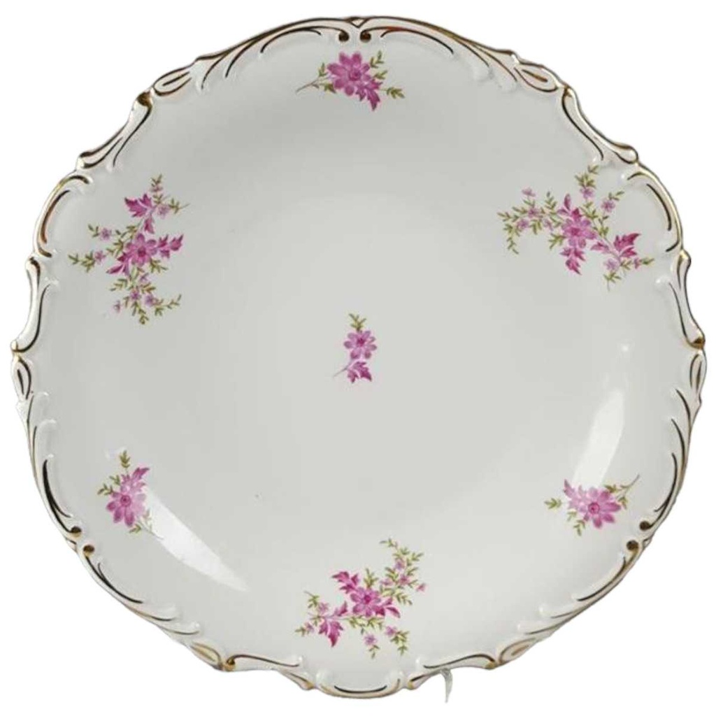 [45817013] Servierschale Servierteller Goldrand 29,7 cm VEB Dresden Einzelteile gebraucht - gut