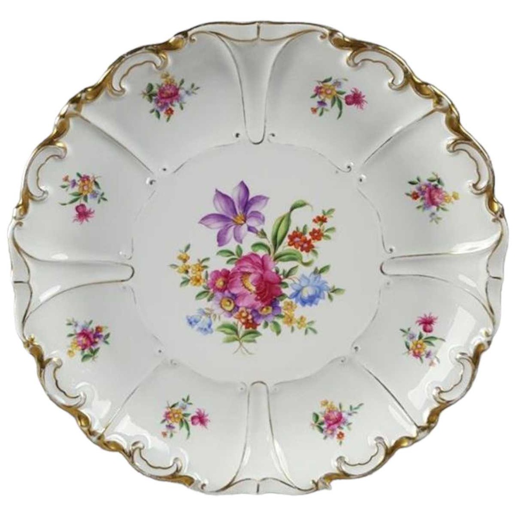 [45817015] Schale Prunkschale Golddekor 30 cm Graf von Henneberg gebraucht - gut