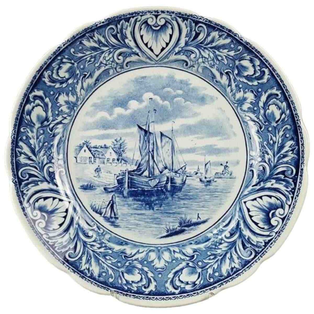 [45817030] Wandteller Sammelteller Royal Sphinx Maastricht Delfts Schiffe Hafen gebraucht - sehr gut