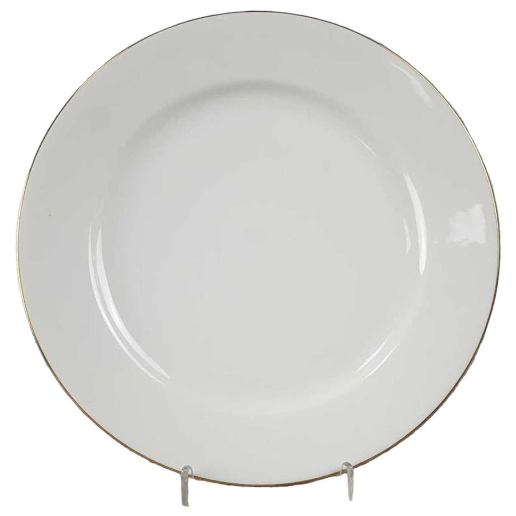 [45817038] Speiseteller Essteller Goldrand 24,2 cm Schirnding Bavaria 1 mm gebraucht - sehr gut