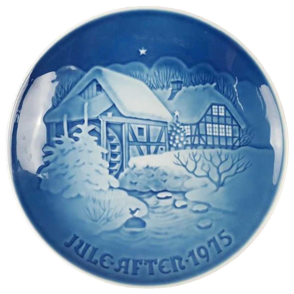 Wandteller Sammelteller Bing & Grondahl Weihnachten Blau gebraucht - sehr gut