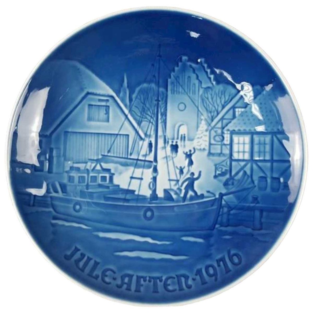 [45817046] Wandteller Sammelteller Bing & Grondahl Weihnachten Blau gebraucht - sehr gut