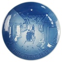 Wandteller Sammelteller Bing & Grondahl Weihnachten Blau gebraucht - sehr gut