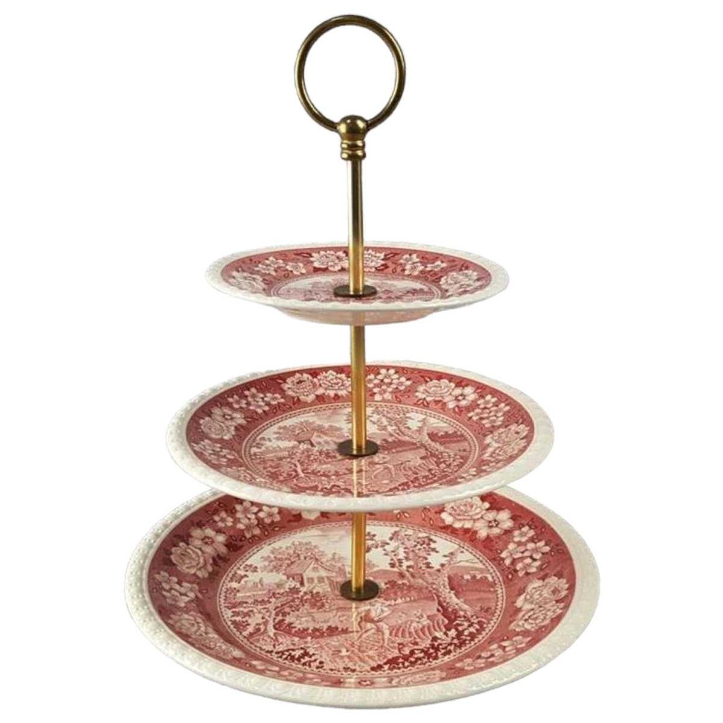 [45817051] Etagere 3stöckig Villeroy & Boch Rusticana Rot gebraucht - akzeptabel