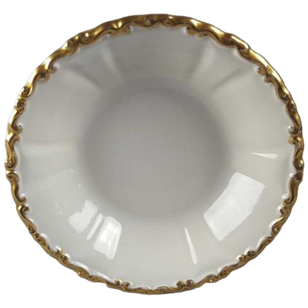 [45817062] Schüssel Prunkschale Golddekor 20,3 cm Einzelteile Oscar Schlegelmilch Beige gebraucht - gut