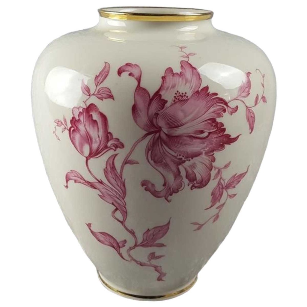 Vase Goldrand 21,2 cm Jaeger & Co Bavaria gebraucht - gut
